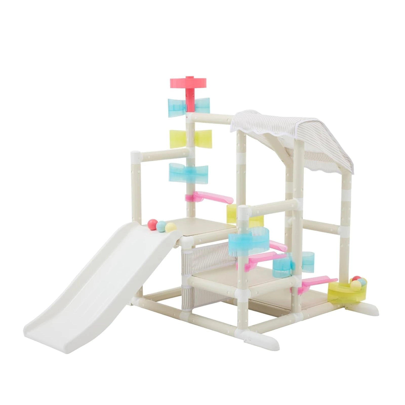 アイデス idesころころボールジム ジャングルジム 滑り台　知育　ボール ころころボールジム（ムゲンループジム）パーツ増量セット – アイデス